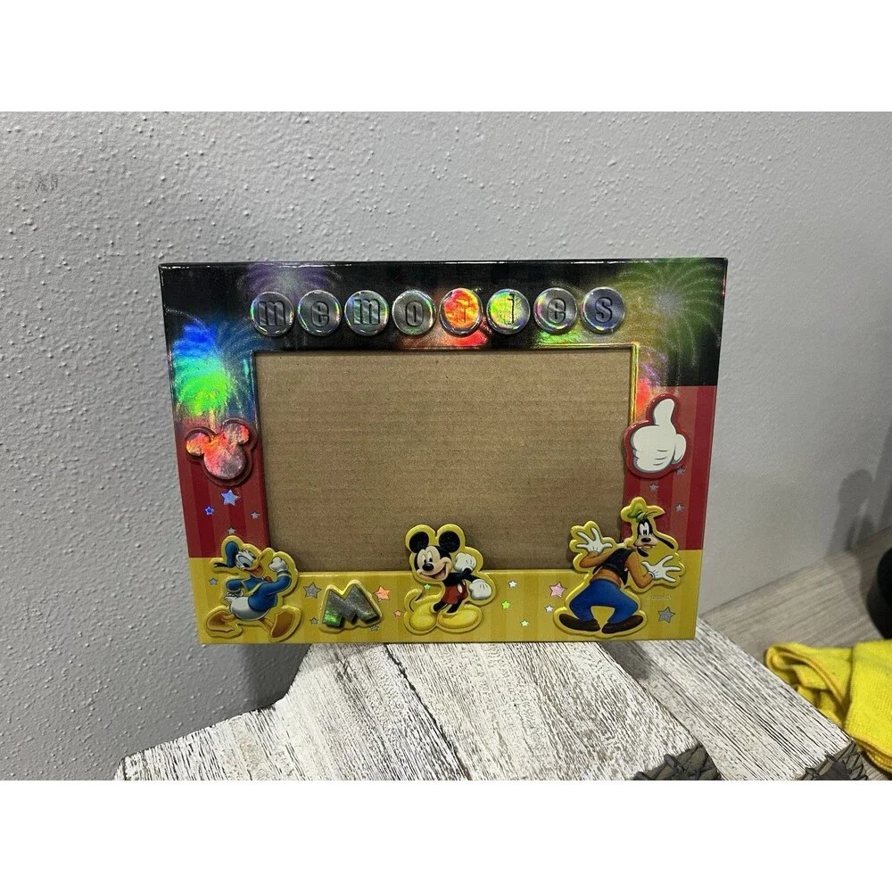Disney Mickey Mouse & Friends Memories Fireworks 4x6 Photo Frame Jerry Leigh